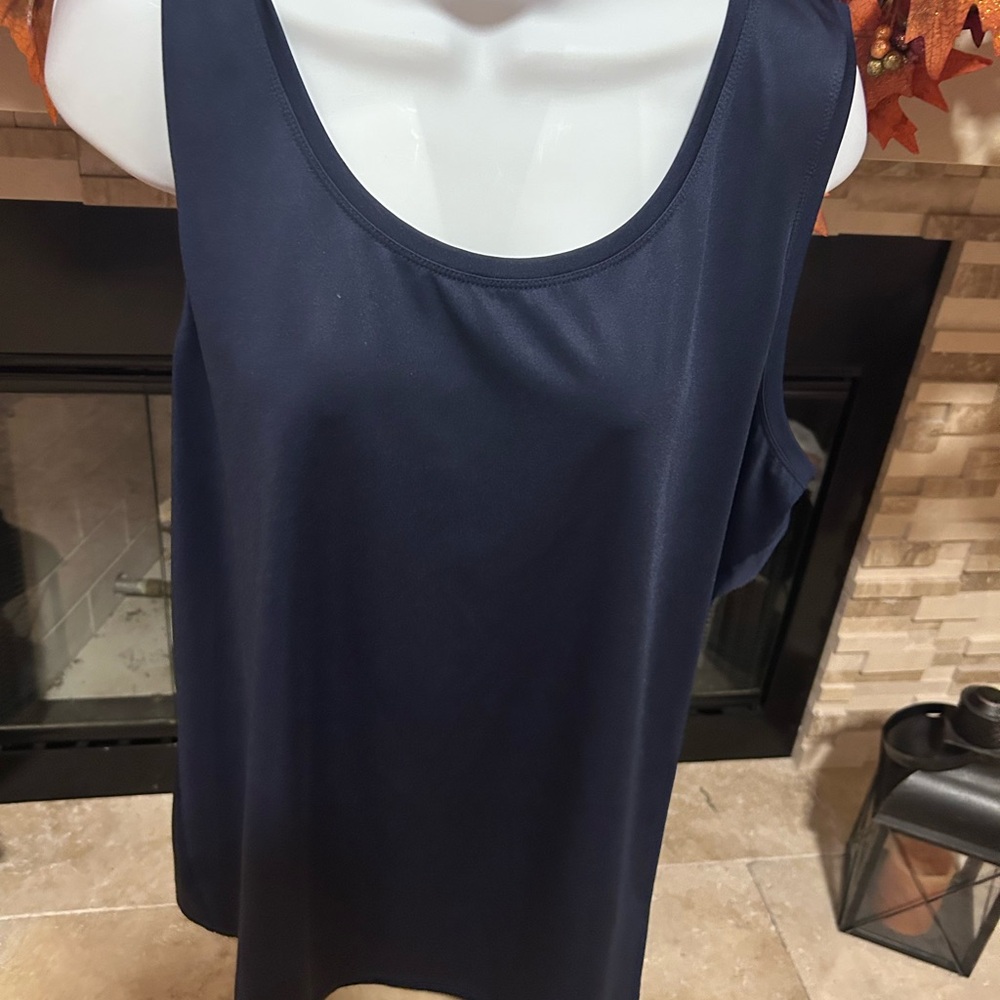 Roz & Ali Classic Navy Tank Top